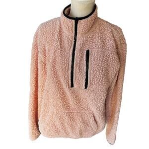 No boundaries extra large pink Sherpa pullover size 15–17